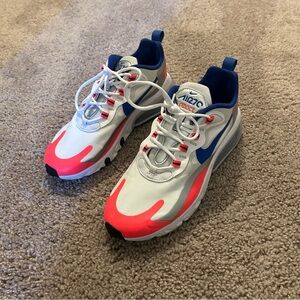 Nike Air Max 270 React White Racer Blue Women’s Size 8 Shoes